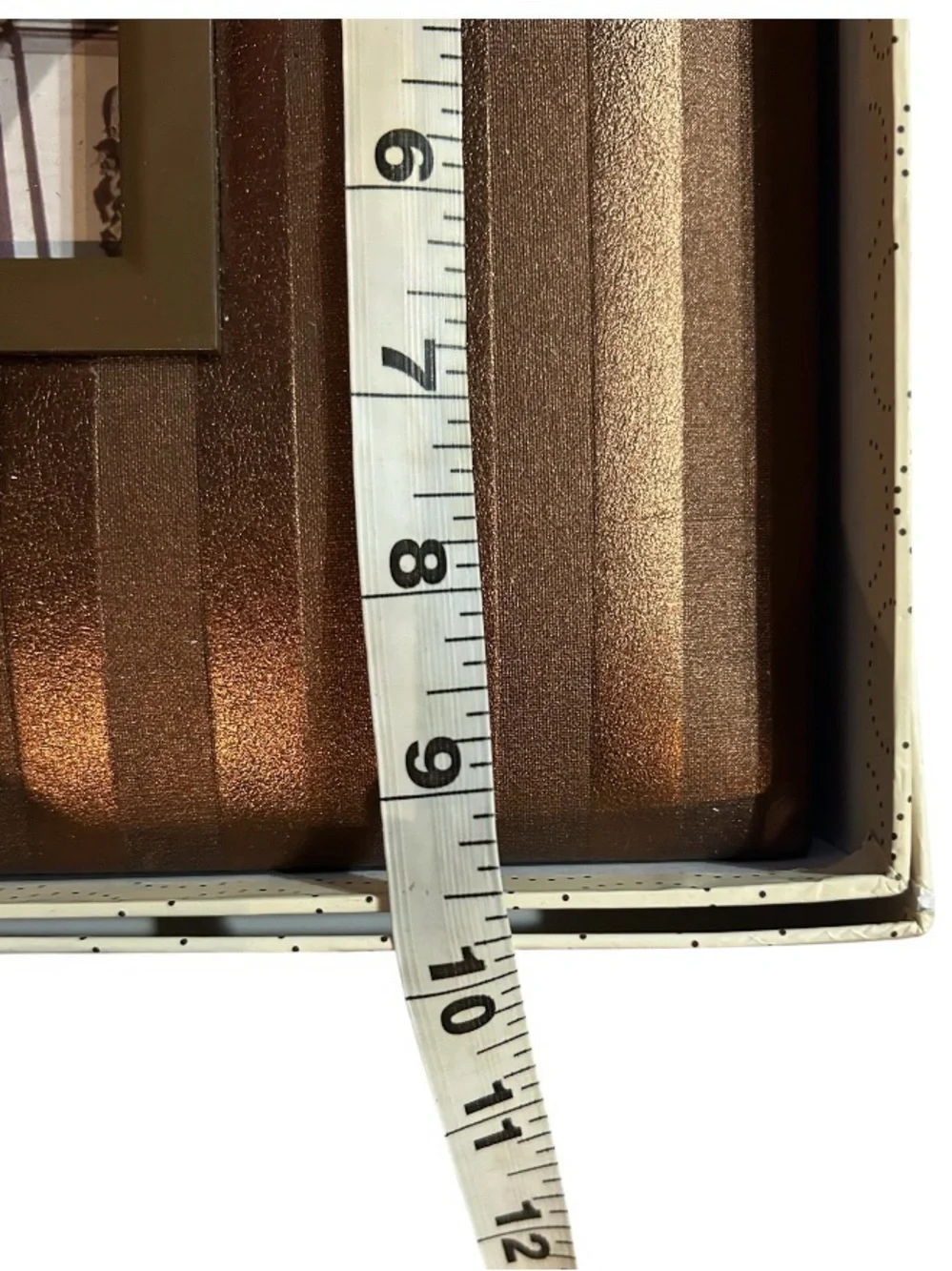 Target Bronze Striped Photo Album with Satin Accent